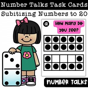 Kindergarten Teen Numbers Subitizing Task Cards | Numbers 11–20