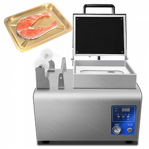 [Hot Item] Stainless Steel Semi Automatic Vacuum Forming Skin Tray Sealer Packing Machine Meat Skin Pack Machine