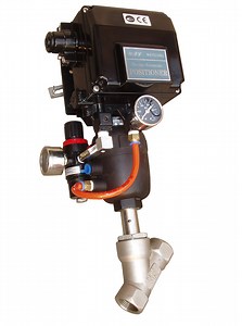 [Hot Item] Plastic Pneumatic Actuator Stainless Steel Sanitry Water/Steam Angle Seat Valve/Angle Piston Valve/Water Valve with Positioner Yt1000L (Regulating Valve)