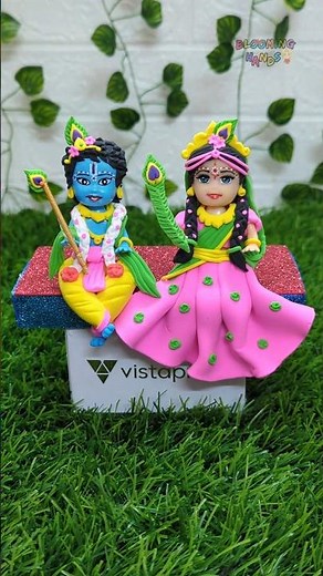 Little Radha Krishna Idol Making With Super Clay🙏🙏🕉️ Radha Krishna Jhula🙏🙏🙏Woh Kisna Hai🎵🎶🎼