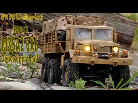 【WPL B16 R/C】REO M35A2 6X6 新シャシー入れ替え後テスト #ラジコン #オフロード #クローラー #トラック #Military Track #usa