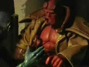 Hellboy vs Alien vs Predator Stop Motion (Part 1)