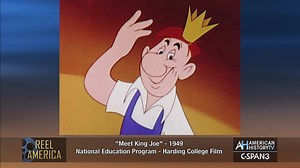 SATURDAY at 10pm & SUNDAY at 4pm ET on C-SPAN3 - WATCH TWO Cold War political cartoons on Reel America this weekend. "Meet King Joe" - 1949 pro-business Harding College film, preceded by 1947's "Brotherhood of Man" a United Auto Workers Film. Films courtesy Library of Congress and National Film Preservation Foundation. | American History TV