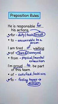 Preposition Rules 💯👩‍🏫✅️ #english #education #grammar #englishtips