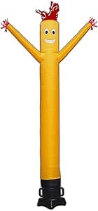 20ft Advertising Inflatable Tube Men Blow Up Giant Waving Arm Fly Puppet Christmas Decorative Signs for Business Store Party (No Blower)