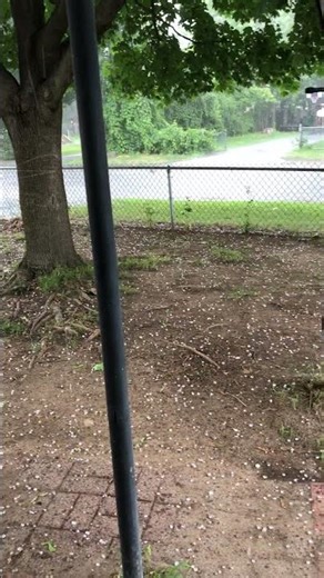 MEDIA: Severe thunderstorm producing hail and heavy rain