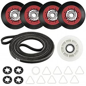 4392067 Dryer Repair Maintenance Kit WPW10314173 Drum Roller & 661570V Belt & 279640 Idler Pulley - Fit for Whirlpool Dryer Repair kit Maytag Ken-More Dryer 4392067VP AP3109602 MEDB835DW4 WED9200SQ0