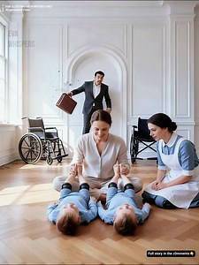 The billionaire was furious when he saw the maid break every rule with his paralyzed sons. He thought she was reckless—until the impossible happened. Evan Roth froze just inside the doorway of the therapy room. His body reacted before his mind could catch up, and the leather briefcase slipped from his fingers, striking the wall with a dull thud as papers scattered across the polished floor. He didn’t look down. He couldn’t. The scene in front of him stole his breath. The wheelchairs—meant to be 