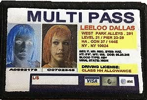 Redheaded Tshirts - Fifth Element Leeloo Dallas Multipass Morale Patch. 2x3 Hook and Loop Patch. Made in The USA