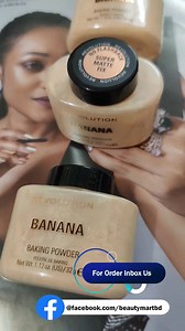 Makeup Revolution Banana Baking Loose Powder .. ☺️✨ #revolutionmakeup #bananaloosepowder #bananabakingpowder #bakingpowder #groundpowder #Pressedpowder #correctsredness #forallskintones #smoothskin #authentic #originalproducts #beautymartbdshopping | BeautyMart BD | Facebook