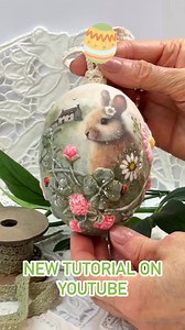 Easter Decor Crafts Ideas Aistcraft Decoupage Paper #easterdecor #easterbunny #diy #crafts | Aistcraft Decoupage Paper