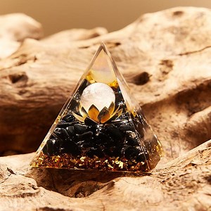 Lotus Crystal Pyramid ; Orgon Energy Pyramid; 2.36 Inches; Crystal Pyramid; Natural Healing Crystal Protection Pyramid - Etsy