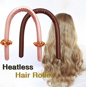 [Hot Item] Heatless Hair Curler No Heat Silk Wave Forms Hair Curl Headband