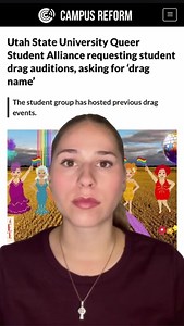2.5K views · 56 reactions | Utah State University Queer Student Alliance requesting student drag auditions, asking for ‘drag name’ Link in bio or read the story at https://hubs.la/Q02Z9kcL0 #campusreform #drag #dragshow #queer #utahstate #utahstateuniversity | Campus Reform | Facebook