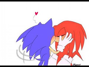 knuckles x sonic kissing look how gay and gross this is.