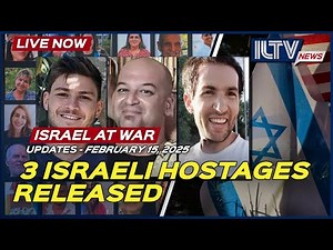 🔴LIVE | Happening now: Three males hostages released by Hamas
