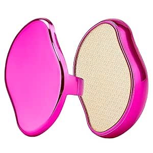 Glass Foot File Foot Callus Remover with Exclusively Designed Lid for Easy Storage - Dead Skin Remover Foot Scrubber Heel Scraper Hard Skin Callus Remover and Scrubber- Pink