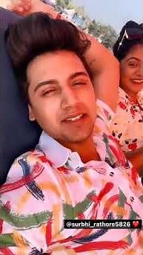 enjoying at beach 🎉🔥||surbhi rathor and mohak narang