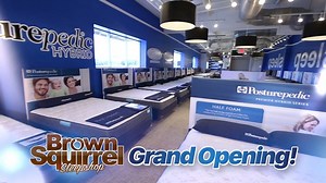 1.4K views | The grand opening of the Brown Squirrel Sleep Shop is finally here! In the gallery, you will find icon the brands Tempurpedic, Sealy, and Stearns & Foster. Plus, save up to $1000 on select mattresses! | Brown Squirrel | Facebook