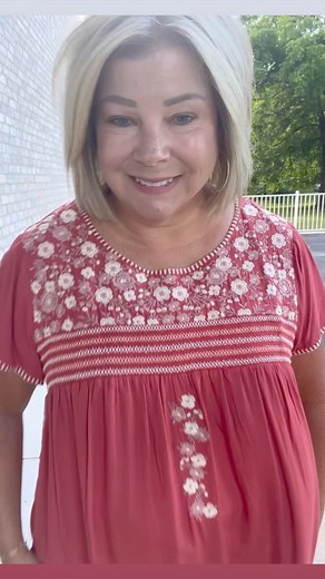 11 reactions | Debbie styled our Cute Embroidery Top with Jean Bermuda Shorts! | Winey Chicks Boutique | Facebook