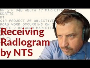 Receiving Radiograms from a National Traffic System Net: Radio KD8TTE Ep 010