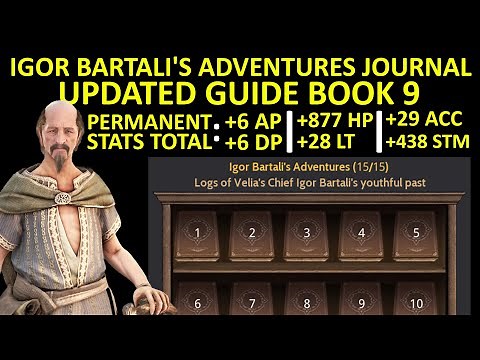 UPDATED IGOR BARTALI ADVENTURE JOURNAL BOOK 9 Guide (Total +6 AP & +6 DP) Black Desert Online (BDO)