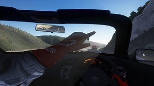 VR Driving with a steering wheel, hand tracking, and stunning graphics