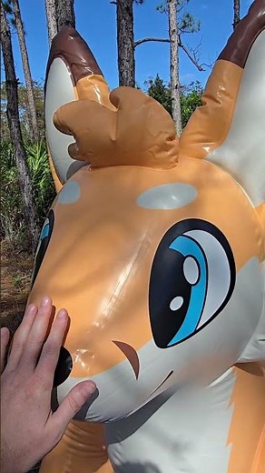 Jack the Cute Cuddly Inflatable Fox from Fluff Puff