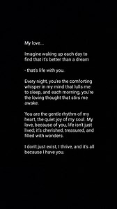 4.9K views · 170 reactions | Your name alone brings me joy. Our love story keeps getting better. I never want it to end. You brought the hues into my world, and I'm forever grateful. I love you and I miss you so much babe  Heartfelt Romantic Love Quotes For My soulmate #heartfeltlovemessage #sadstory #baby #forher #quotes #ihateu #relationship #iloveu #loveletter #imissyou #hearttouching #babe #husband #wife #girlfriend #boyfriend | Love Poems And Messages | Facebook