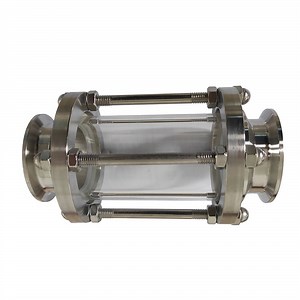 [Hot Item] Flanged Sight Flow Indicator Stainless Steel Glass Tube Flange Type Sight Glass