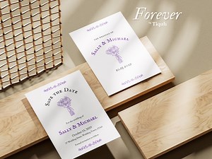 Vintage Save the Date Template, Wedding Save the Date Card, Printable Wedding Stationery, Floral Bouquet, Canva Template, WIN001 - Etsy