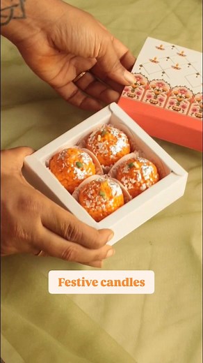 𝐇𝐎𝐔𝐒𝐄 𝐎𝐅 𝐃𝐑𝐈𝐏 | Pioneers of Ladoo & Indian Mithai Candles on Instagram: "Comment down 'Box' and I ll share the link ✨️ (Mithai candles, mithai boxes, candle packing, ladoo box, laddoo packing, gifting, gift hampers) #candleboxes #designerboxes #hamperboxes #candlesindia #mithaicandle"