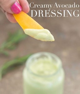 Easy vegan keto avocado dressing