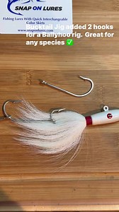 10K views · 66 reactions | Bucktail Jig with 3 hooks for a Ballyhoo rig. #fishingfins #fishing #fishinglife #fishingtips #fishingflorida #miamifishing #snapper #mutton #tuna #fypシ #fyp #fishingtrip #fishflorida | Fishingfins | Facebook