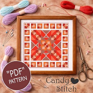 Cross Stich Pattern: "geometría 3 ". Color and Symbol Guide for Cross Stitch, Embroidery Guide, Instant Digital PDF Dowloand - Etsy