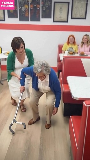 12K views · 67 reactions | Compassion in the Diner A pregnant woman helps an elderly lady. Generated using Kling AI . . . (For entertainment purposes only. Consult professionals if guidance on activities is presented. No brand affiliation is implied if any are shown. If inspired by true events, creative adaptations may be included. Content may include public footage.) | Fabiosa Make It Easier | Facebook