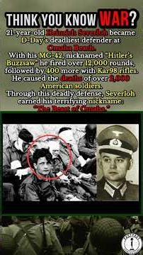 The Machine Gun Monster of Omaha Beach #shorts #ww2 #history #war #omahabeach #dday #normandy