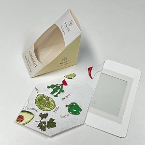 [Hot Item] Disposable Flat Packaging Fold Triangle Paper Sandwich Packaging Box