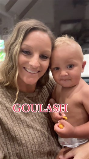 Get cooking with me. Making goulash! 5 lbs beef Onion Shredded cheese 4 cans of French style green beans Macaroni noodles Large can of tomato soup Brown the beef and sliced onion. Cook the noodles. Drain the noodles and then add the soup, beef, green beans (probably better drained), mix together and cover with cheese. Great with garlic bread. Easy peasy. Enjoy. | Karissa Collins