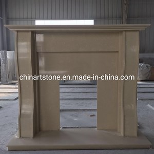[Hot Item] Simple Marble Mantel Stone Fireplace for Home Decoration