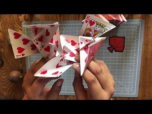 How to Make a 3D Card Star with Playing Cards