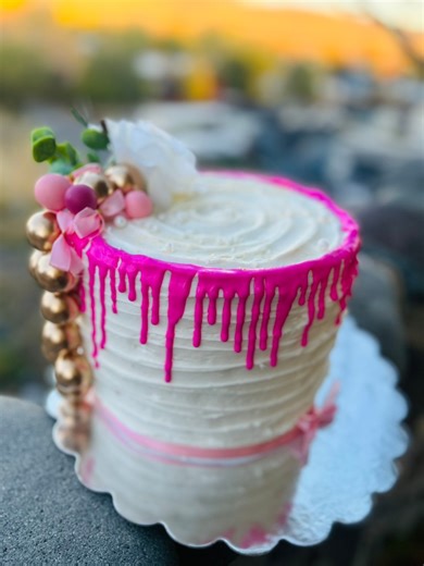 Pretty in Pink 💕 Baby Girl Baby Shower Cake ✨ #SugarMommaCakes #WyomingCakes #SupportLocal | Nicci Kennedy