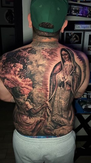 Tattoo Ideas: Virgen de Guadalupe Back Tattoos | Killer Realistic Designs