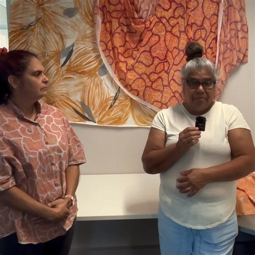 Bianca Long designer of Jaru Girl and Joycelyn McCarthy designer of Marninjarra collective discuss their new lines debuting at Kimberley Aboriginal Fashion Textiles and Art (KAFTA) this long weekend in Broome, with pop up store at Sun Pictures on Monday! | Broome Advertiser