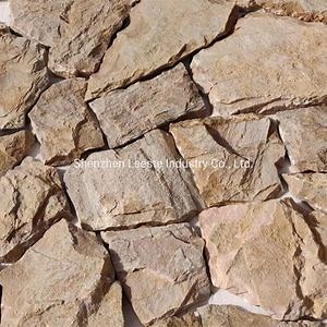 [Hot Item] Villa Project Natural Decoration Wall Rubble Slate Beige Crazy Stone