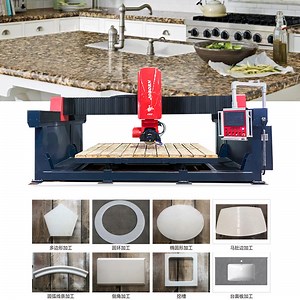 [Hot Item] Kitchen Bathroom Sink Countertop Hole Drilling, Milling, Polishing CNC Processing Machine