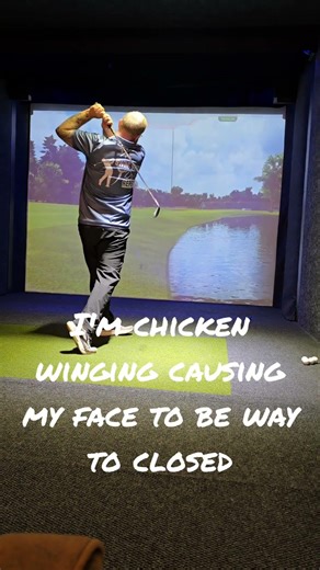 18th hole on the Sim, still have a lot of work to do on my swing