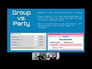 Flirt4Free WebCam Model Workshop: Party Goals and Scheduled Shows