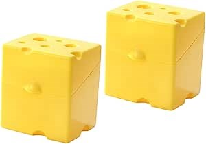 KICHOUSE 2Pcs Airtight Cheese Storage Box for Sliced Cheese Fresh Container for and Blocks Refrigerator Keeper with Lid Ideal Storage Solution