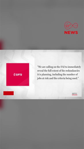 The FAI has announced a voluntary redundancy scheme and warned compulsory job losses may follow. SIPTU has criticised the move, accusing the Association of keeping staff “in the dark” and demanding clarity on the scale of cuts. #VMNews | Virgin Media News | Facebook